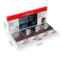 Support d'affichage moderne en acrylique intelligent pour casque numérique 3C, antivol, lumière LED interactive, design léger pour l'électronique