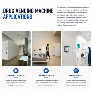 Distributeur automatique de médicaments de grande capacité 720 Ch, machine de distribution de médicaments intelligente mécanique, armoire médicale à contrôle de température - Product Image 3