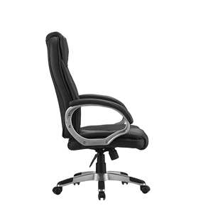 Silla de oficina de estilo moderno con diseño giratorio de cuero y material de nylon, muebles traseros de malla, tamaño de elevación, muebles de lugar general - Product Image 3