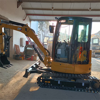 Mini-excavatrice d'occasion Caterpillar CAT303.5E 3,5 tonnes CAT303.5E2 avec climatisation, plusieurs godets, télécommande et garantie