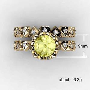 Heart Full Band <b>Stone</b> <b>Ring</b> for Women Elegant Stackable Fashion Finger Jewelry - Product Image 5
