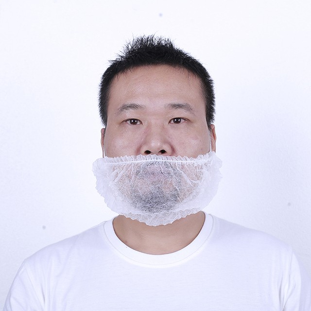 Factory Hot Sale Disposable PP 10g White Beard Cover Non-Woven Elastic 18inch Clean Room Use