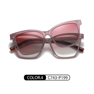 Gafas de Sol Polarizadas DOISYER Light TR90 para Conductor, Nuevo Diseño con Clip Magnético, Color Gris Rosa, Protección UV, Europa y América - Product Image 6