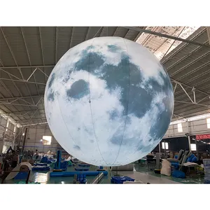 Planète gonflable de Guangzhou ballon annonçant la lune avec la lumière de LED