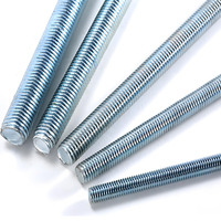 High Quality M12 M6 Zinc Steel Stud & M8 Stainless Steel Threaded Rods M10 Black Full Thread Rods 1M-3M