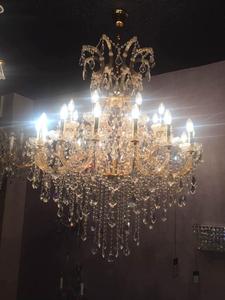 Luxe showroom Dia 40 ''100 cm large d'or en cristal maria theresa lustre <span class=keywords><strong>suspension</strong></span> pour éclairage d'<span class=keywords><strong>entrée</strong></span> - Product Image 3