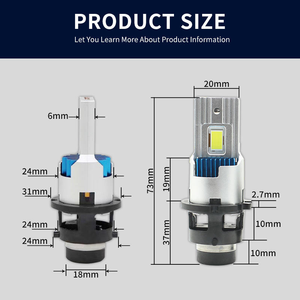หลอดไฟหน้ารถยนต์ LED กำลังสูง 35W/70W รุ่น <span class=keywords><strong>M60</strong></span> D Series D2S D2R D4S D4R 12000LM 6000K - Product Image 6