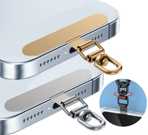 Juntas de Metal giratorias de 360 grados, Clip de parche, anticaída, antipérdida, de acero inoxidable, cordón para teléfono móvil, Pestaña de sujeción de 0,2mm - Product Image 1