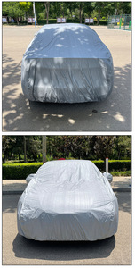 Housse pour vêtements de voiture <span class=keywords><strong>plus</strong></span> velours couverture complète PEVA grain uni <span class=keywords><strong>plus</strong></span> coton anti-poussière pluie crème solaire vêtements de voiture complète voiture complète - Product Image 6