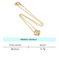 Collier en zircon de style nouveau en gros, plaqué or, collier à pendentif pour femme