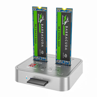 MAIWO K3016CL ABS M.2 NVME SATA SSD Duplicateur Adaptateur Type-C 10Gbps Solid State Drive Clone Docking Station avec lecteur de carte