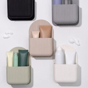 Organizzatore da doccia in silicone e portaoggetti da parete <span class=keywords><strong>adesivo</strong></span>, porta spazzolino con organizer per giocattoli da <span class=keywords><strong>bagno</strong></span>, <span class=keywords><strong>set</strong></span> da <span class=keywords><strong>bagno</strong></span> - Product Image 6