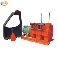 Treuil grattoir électrique antidéflagrant à double tambour pour l'extraction et le déblaisement de charbon, or, minerai de fer et scories en milieu souterrain