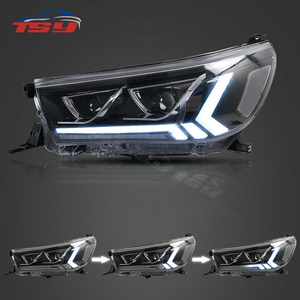 Hilux Revo — lampe frontale de voiture LED, avec <span class=keywords><strong>flash</strong></span> automatique, 2 pièces, 2015-2018 - Product Image 4