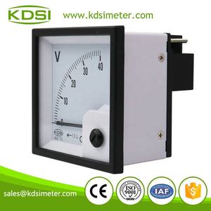 Вольтметр стрелочный BE-72 AC 40В, 72x72мм, класс точности 1.5, однофазный, для монтажа на панель - Product Image 4