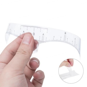50 autocollants jetables adhésifs pour sourcils, règle de mesure en plastique pour microblading, tatouage, PMU, règle de cartographie des sourcils - Product Image 3