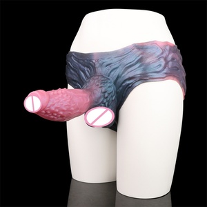 Dildo hueco de silicona de 8 pulgadas con diseño de animal de fantasía, plug anal, dildo tipo pantalón para mujeres y hombres, masturbador - Product Image 5