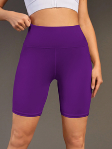 Shorts de Sport Femme d'Entraînement Cycliste Gym Course Yoga 8 Pouces Respirants Compression Taille Haute avec Poches Grande Taille - Product Image 5