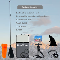Planche à pagaie gonflable personnalisée 15 PSI Drop Stitch avec accessoires pour le surf et les sports nautiques