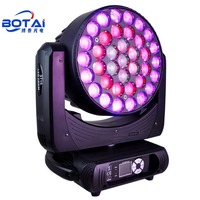 BOTAI 37x15W RGBWA 5in1 Zoom tête mobile DMX512 contrôle et zoom motorisé pour scène/théâtre lavage FX