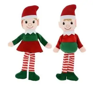 クリスマス人形エルフぬいぐるみかわいいエルフぬいぐるみプロモーションクリスマスぬいぐるみ子供のためのエルフクリスマスギフト