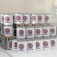 Imprimante UV rotative haute précision pour tasses, imprimante CMYK blanc vernis pour tasses en céramique, verres, flacons cosmétiques