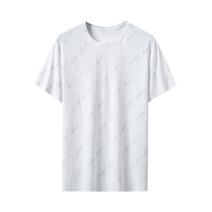 T-shirt pour homme en coton 100% de haute qualité, imprimé par sublimation personnalisée, t-shirt uni vierge pour sublimation masculine - Product Image 3