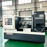 Tour CNC à lit plat CK6150 GSK avec système de commande personnalisé, lit en fonte grise de moyenne capacité, nouveau tour automatique