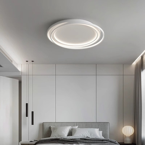 DJJLight Modern Recessed Ceiling Light Metal Finish 30CM LED 12W Warm White Paper Cover Iron Base <b>Remote</b> <b>Control</b> Living Room - Product Image 4