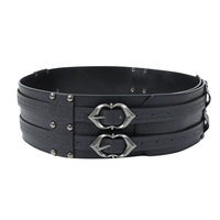Ceinture large médiévale Renaissance alchimique, style nordique viking, accessoires vintage pour COSPLAY, costume d'Halloween