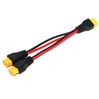12AWG 1*XT60 Stecker auf 2*XT60 Buchse Y-Verteiler Stromverlängerungskabel für RC Auto UAV Quadcopter