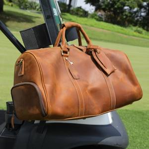 Accessori da viaggio portatili in pelle vera borsa da Golf in stile europeo americano stile retrò - Product Image 4