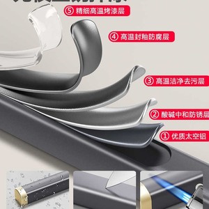 ราวตากผ้าอลูมิเนียมอัลลอยด์ติดผนังชั้นเดียวสำหรับใช้ในระเบียงทนทาน - Product Image 2