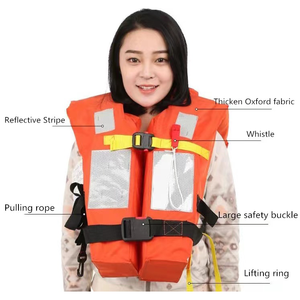 سترة نجاة بحرية عالية الجودة معتمدة من <span class=keywords><strong>SOLAS</strong></span> وCE مصنوعة من رغوة EPE السميكة للقوارب والصيد، متوفرة بالجملة مباشرة من المصنع - Product Image 6