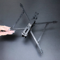 Kit de châssis de drone de course FPV RC en fibre de carbone mat RJX Mark4 V2 9 pouces 387 mm