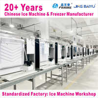 Máquina Comercial para Hacer Hielo en Cubos, 180 kg, Refrigerada por Aire, Acero Inoxidable, Fabricante de Bloques de Hielo Transparentes, Reclutando Agentes Globales