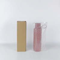 Haute qualité 12oz/20oz peinture en caoutchouc Double paroi en acier inoxydable flacon à vide isolé petite bouche Sport bouteille d'eau