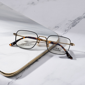 FARMORE, gafas ópticas para hombres y mujeres, montura de gafas ligera <span class=keywords><strong>Retro</strong></span> de titanio, gafas Titan, gafas de Metal FM21007 - Product Image 5