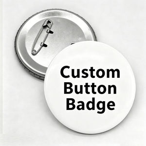 Badge en métal personnalisable de 25 mm pour la vente en gros, estampage 3D, artisanat DIY, badge décoratif en métal pour vêtements de mode - Product Image 5