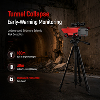 Traceur de déplacement laser pour mur de carrière, précision millimétrique, étanchéité IP66, alerte sonore et visuelle, détection de déviation à distance