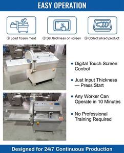 Machine à trancher automatique haute vitesse 21k/25k/36k pour viande congelée, <span class=keywords><strong>steak</strong></span> et fromage, nouvelles lames en acier inoxydable, épaisseur réglable - Product Image 3