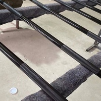 Barre de musculation de 2,2 m en acier chromé dur, 20 kg, pour entraînement de musculation, équipement de fitness pour homme, à vendre