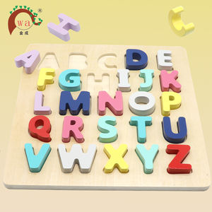 Gioco Montessori in Legno per Bambini, Puzzle Alfabetico con Pezzi Grandi - Product Image 3