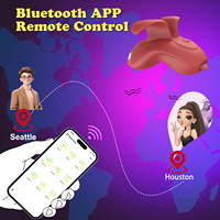 Vibrateur à doigt contrôlé par application, Bluetooth, double stimulation du point G et du clitoris, 9 modes, portable, étanche, en silicone, sensation de toucher réel