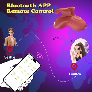 Vibrateur à doigts contrôlé par application, Bluetooth, double stimulation du point G et du clitoris, 9 modes, jouet sexuel en silicone portable pour femmes - Product Image 3