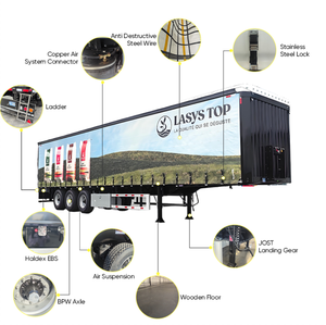 <span class=keywords><strong>Semirimorchio</strong></span> con Telo Laterale a 3 Assi con Tetto Scorrevole, <span class=keywords><strong>Semirimorchio</strong></span> con Telo Laterale per Camion - Product Image 6