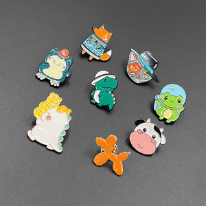 Nouvelle Arrivée Broche Créative en Alliage de Zinc à Motif Animalier de Dessin Animé, Technique d'Émail Coulant, Polyvalente, <span class=keywords><strong>Dinosaure</strong></span>, Renard, Cadeau d'Affaires - Product Image 3
