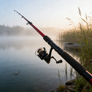 Nouvelle <span class=keywords><strong>canne</strong></span> à pêche et moulinet robustes, combo pour gros poissons-chats, <span class=keywords><strong>canne</strong></span> à pêche spinning, équipement à forte capacité de charge pour la pêche en eau douce - Product Image 1