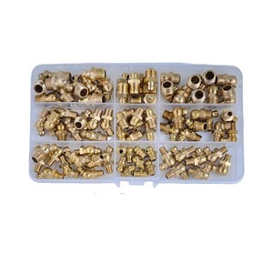 90 piezas de engrase de latón M6, M8, M10, 1/4 ", 1/8",<span class=keywords><strong>3</strong></span>/8 ", <span class=keywords><strong>5</strong></span>/16" recto, <span class=keywords><strong>45</strong></span>, 90 grados-001 - Product Image 6