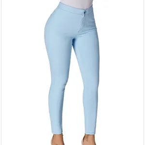 Vestiti di Stile alla moda di Strada Casuale Metà di Vita Del Denim delle Donne Pantaloni Pantaloni Streetwear Jeans Skinny